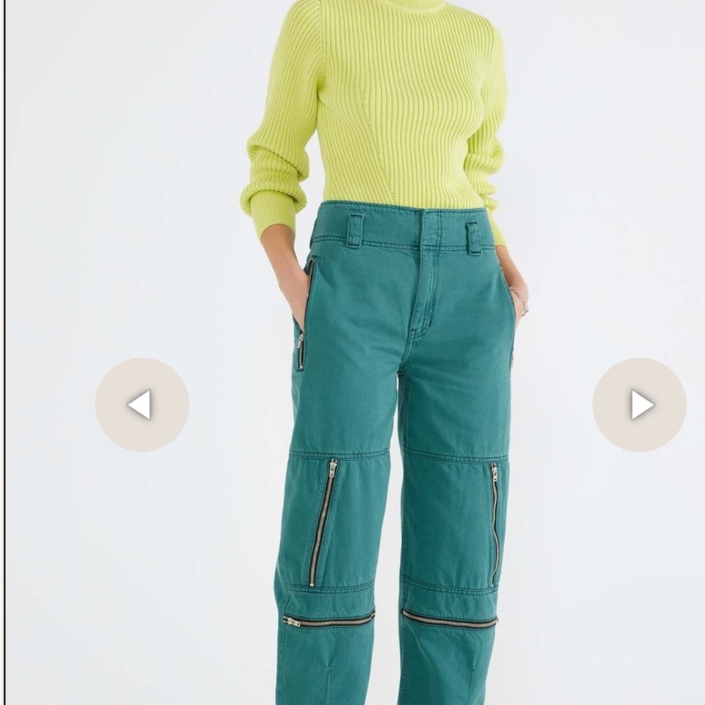 Etica High Rise Jeans in Teal
